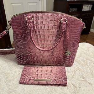 Brahmin Duxbury (medium) Tea Rose Melbourne and matching Ady wallet
